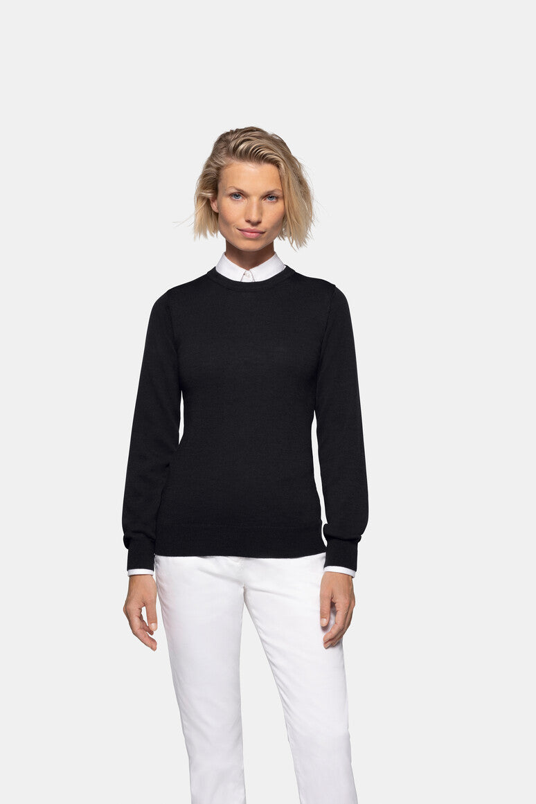 NO.146 - HAKRO Damen Pullover Merino-Wolle