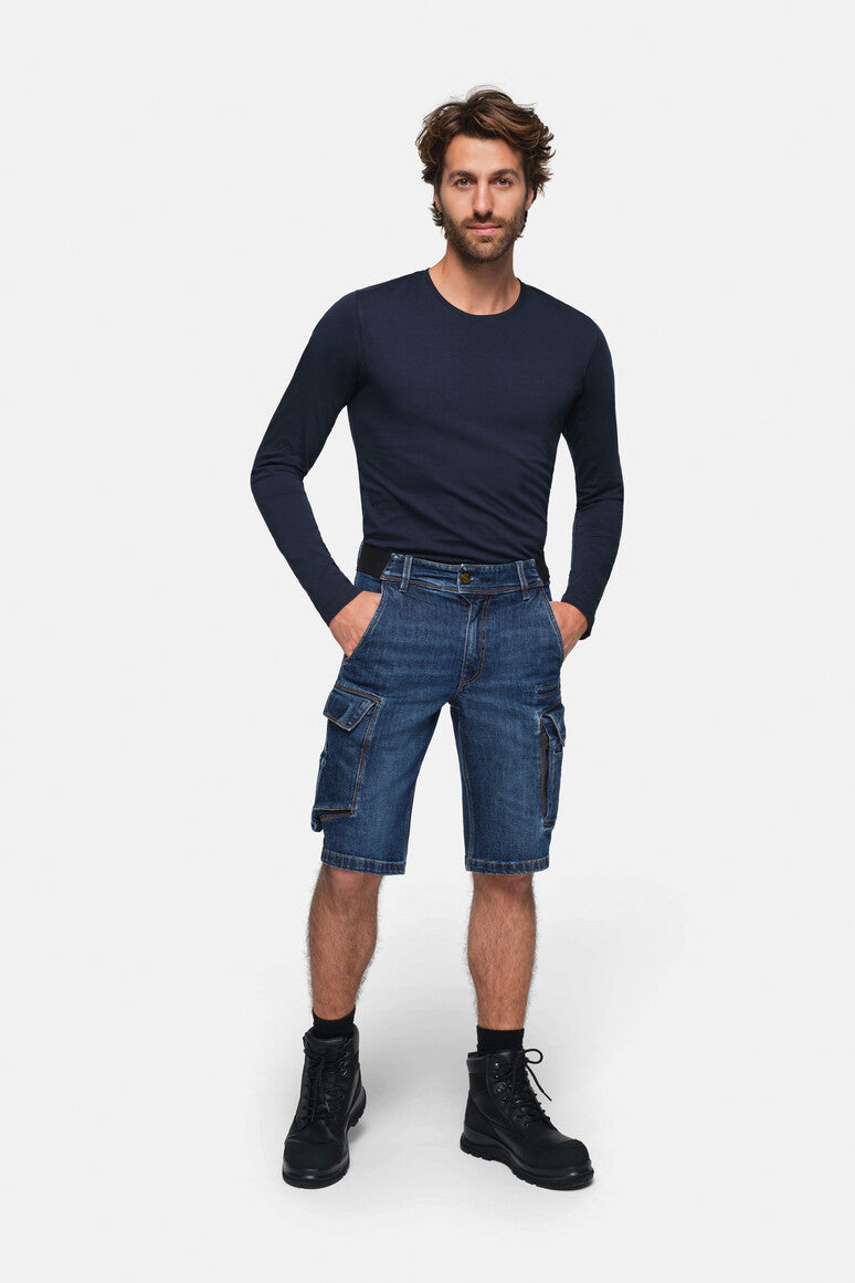 NO.736 - HAKRO Worker Jeansshorts Dyneema® X-Stretch ECO